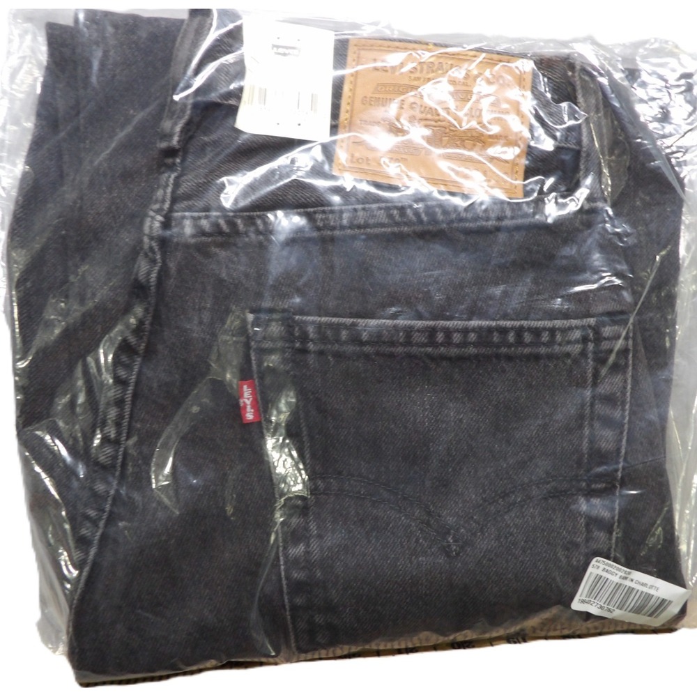 NWT Levi's 578 Baggy Jeans Men W28 L30 8AM In Charlotte Black 90s Loose Straight